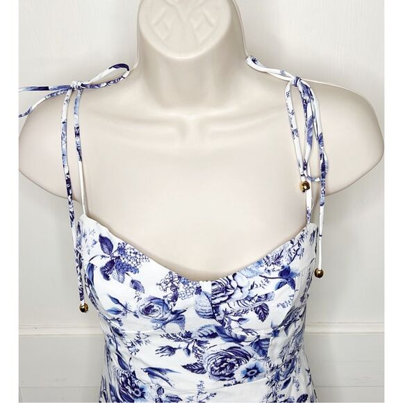 Petal & Pup AZELIA DRESS - BLUE FLORAL Size 6 - Picture 4 of 10